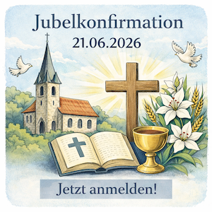 Anmeldung Jubelkonfirmation am 21.06.2026